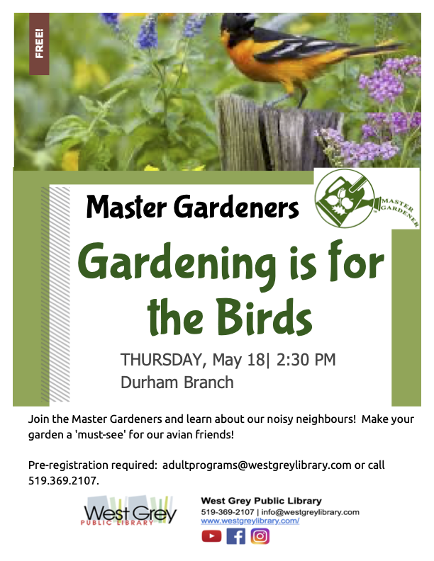 Gardenign is for the birds