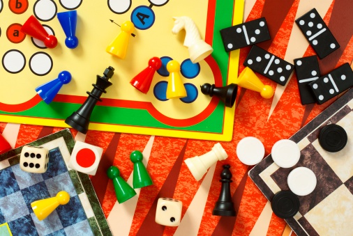 Board games and pieces